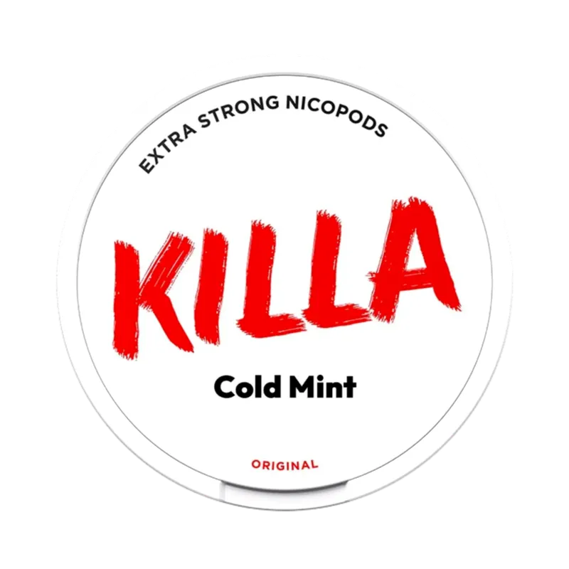 KILLA 冷薄荷口含菸 12.8mg 正面圖 - 冰涼薄荷風味