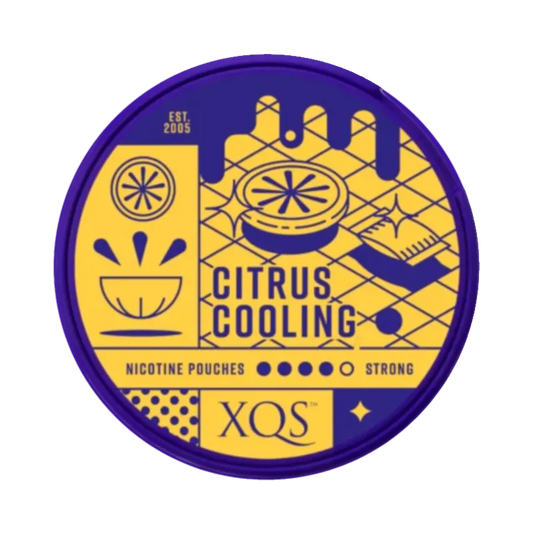 XQS 柑橘清涼強力口含菸 8mg 正面圖 - 柑橘清涼風味